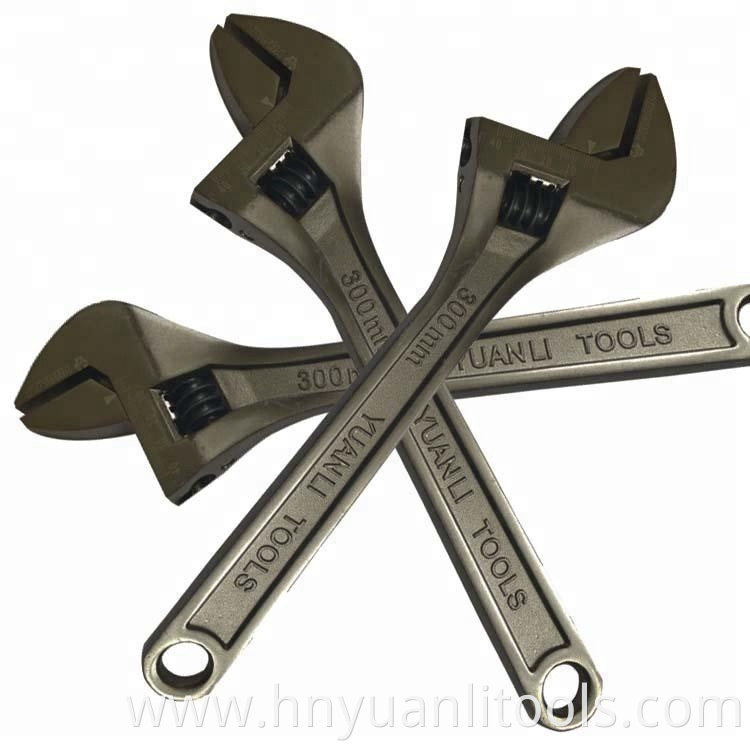 CR-V Chrome Vanadium Steel Factory Steel Classic Adjustable Wrenches